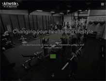 Tablet Screenshot of kinetik-fitness.com